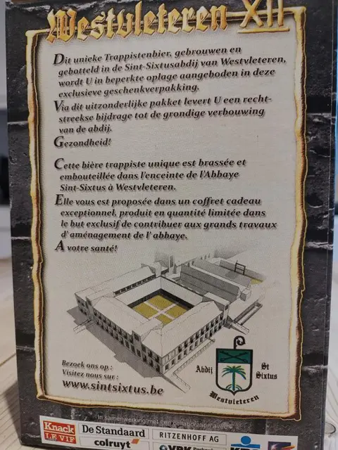 Westvleteren - XII in brickbox w/ glasses - 33cl - 6 flessen