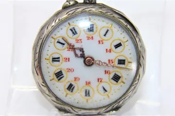 Zakhorloge voor dame Zilver Goud eind 19e eeuw - Zilver, Vermeil goud - Eind 19e eeuw
