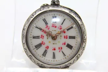 Jugendstil zakhorloge Zilver Goud eind 19e eeuw - Zilver, Vermeil goud - Eind 19e eeuw