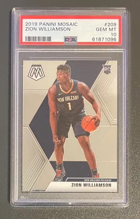 2019 Panini Mosaic - #209 Zion Williamson - Rookie Card - PSA 10