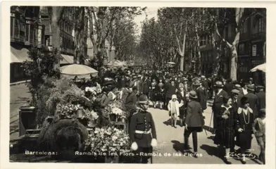 Spanje - Barcelona - Diverse straten - Waarbij veel v/h Centrum - Ansichtkaarten (Collectie van 88) - 1910-1960
