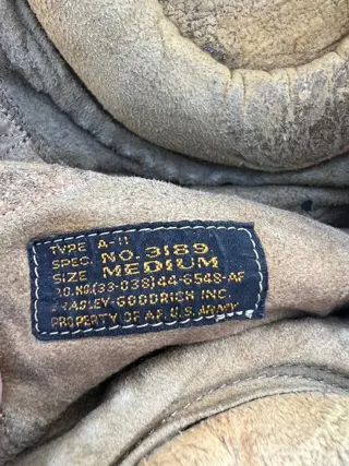 Verenigde Staten van Amerika - Rare WW2 USAAF A-11 Leathing Flying helmet - Fighter - Bomber - Air warfare - Beautiful patina - 1944