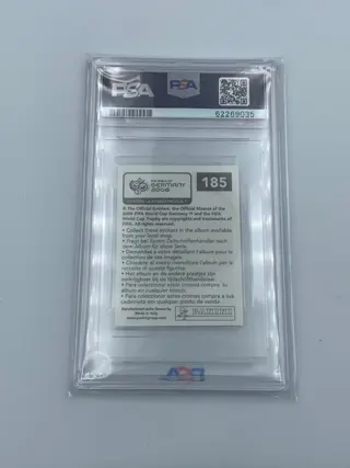 2006 Panini World Cup Stickers #185 Lionel Messi - WC Rookie Sticker - PSA 7