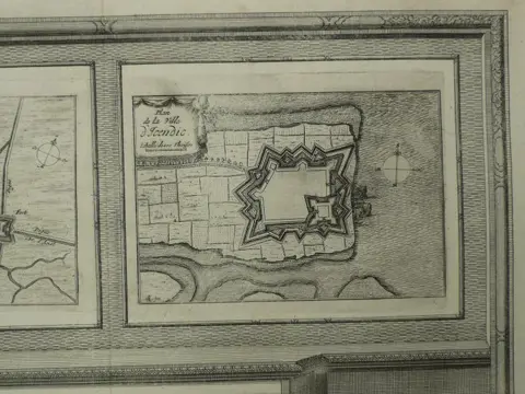 Nederland, Sas van Gent, IJzendijke, Axel; Pieter Vander Aa - Zeeland, Plan de Sas de Gand / d'Isendic / d'Axel - 1721-1750