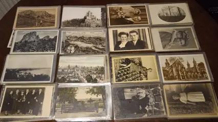 Ansichtkaarten in klein formaat, allemaal verpakt in een hoes. Er zijn in totaal 320 stuks. Er zijn (Collectie van 320) - 1908