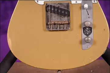 Wild Custom Guitars - Wild TV Custom Gold Relic - Elektrische gitaar