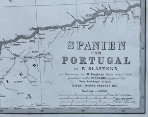 Spanje, Iberisch schiereiland, Spanje, Portugal; J. Perthes / F. v. Stülpnagel - Spanien und Portugal - 1861-1880
