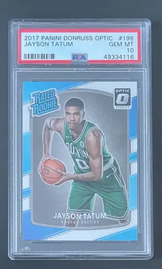 2017 Panini Donruss Optic - Jayson Tatum #198 - Rookie Card - PSA 10