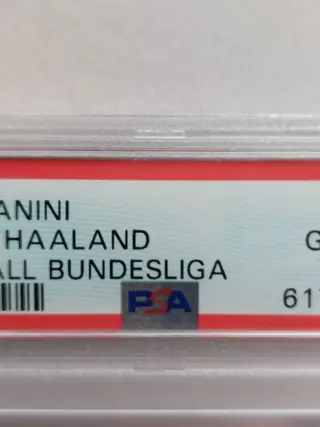 Panini Fussball Bundesliga #32 Erling Haaland - Rookie Sticker - 1st Print Run! - PSA 10