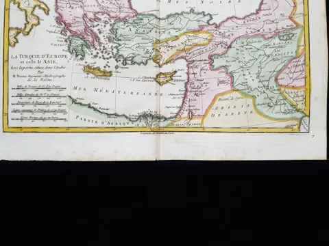 Turkije, Turkey in Europe & Asie, Greece, Balkans, Armenia, Ukraine, Cyprus; Rigobert Bonne - Turquie d'Europe, et celle d'Asie - 1761-1780
