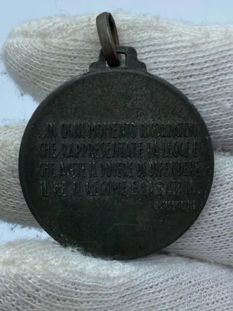Italië - Fascistische medailles, koninklijk korps van politieagenten, Gran Sasso Selaclaca-divisie