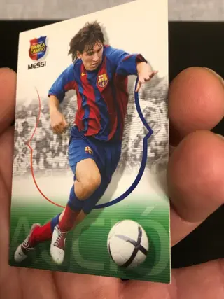 2004/05 Panini Megacracks Barça Campió - Lionel Messi #62 - Rookie Card - Catalan version