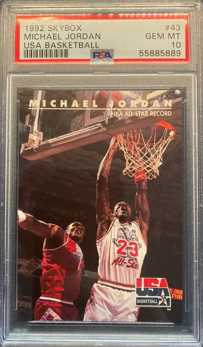1992 Skybox USA Basketball - Michael Jordan #43 - PSA 10