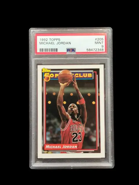 1992 Topps - #205 Michael Jordan - 50 Point Club - PSA 9