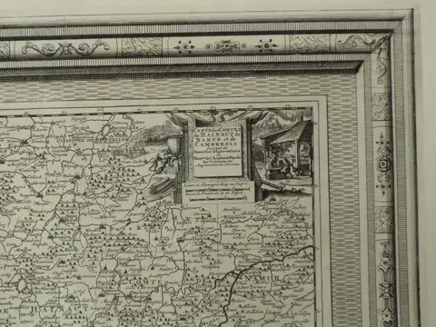 België, Hainaut, Namur; Pieter Vander Aa - Carte des Comtez de Hainaut de Namur et des Cambresis - 1701-1720