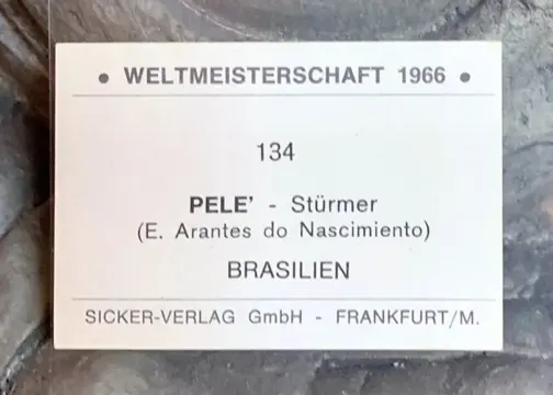 1966 Sicker-Verlag Weltmeisterschaft - Pelé #134