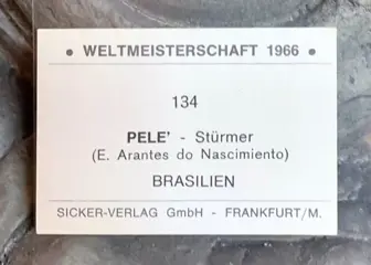 1966 Sicker-Verlag Weltmeisterschaft - Pelé #134