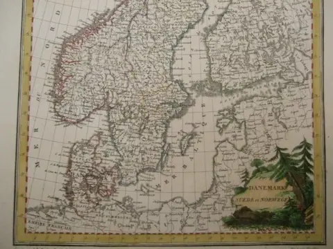 Noorwegen, Iceland, Sweden, Finland, Denmark, Faroe, Livonia; J. B. Tardieu - Suede, Danemark et Norwege - 1781-1800