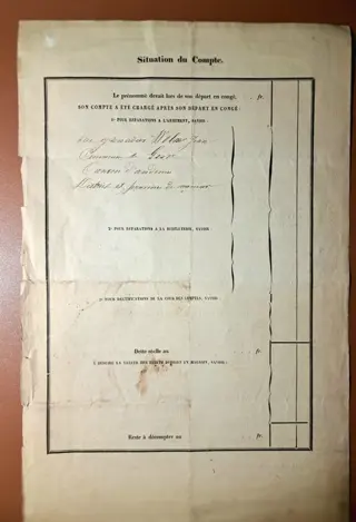 België - Leger/Infanterie - Document - 1841