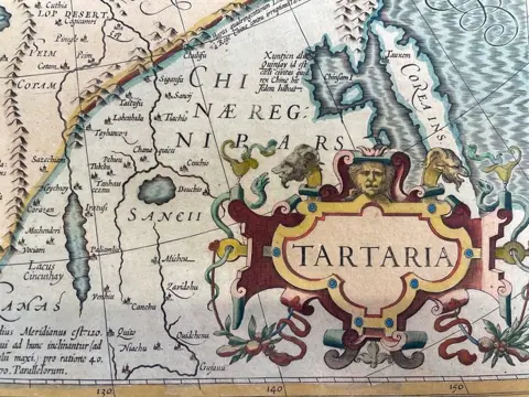 Rusland, Sibirien, Russland, Zentralasien, Korea, Atlantik, China; Jodocus Hondius - Tartaria - 1601-1620
