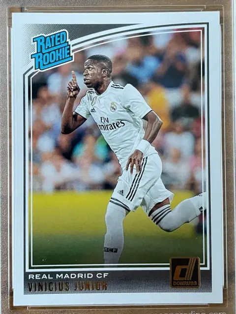2018 Panini Donruss #177 Vinicius Junior - Rated Rookie RC - European Grading 9