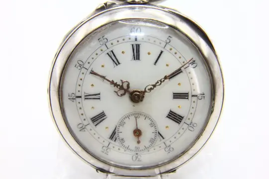 Zakhorloge in zilver uit eind 1800 - Zilver - Eind 1800