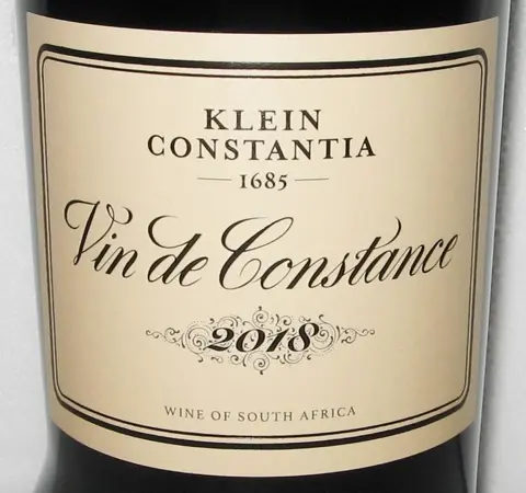 2018 Klein Constantia (Natural Sweet Wine) "Vin de Constance" - Cape South Coast - 2 Jennies (0.5L)