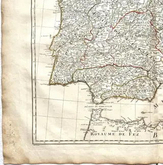 Spanje, Espagne, Baléares; Guillaume Delisle - Carte de l'Espagne - 1781-1800