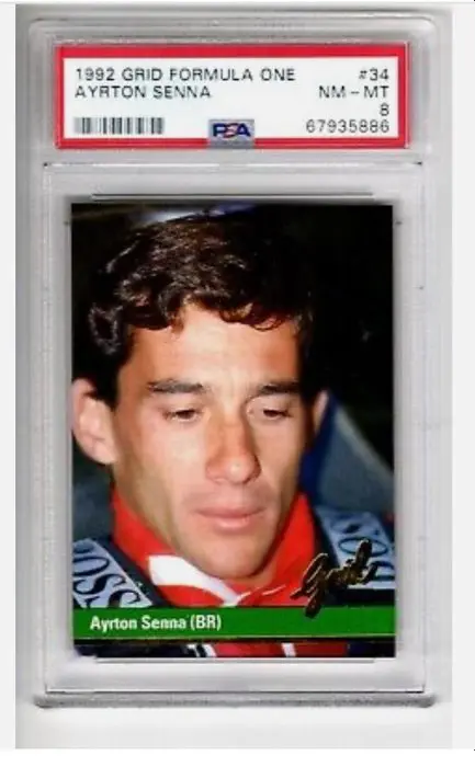 1992 Grid Formula 1 - Ayrton Senna #34 - PSA 8