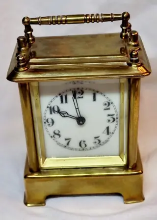 Tafelklok - Waterbury Clock Co - Messing - Eind 19e eeuw