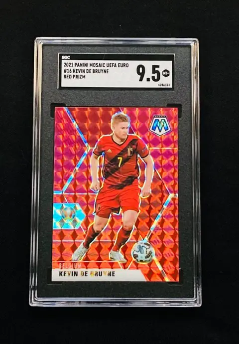 2020 Panini Mosaic UEFA Euro - Kevin De Bruyne - Red Prizm #16 - SGC 9.5