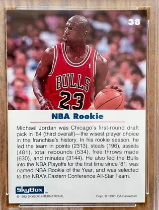 1992 Skybox USA Basketball - Michael Jordan #38 - European Grading 8