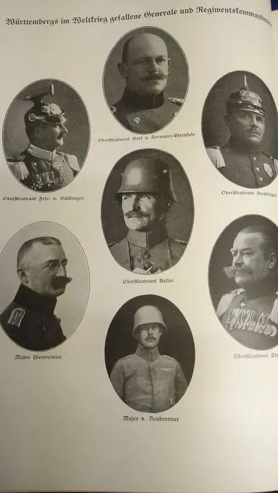 Duitsland - Boek, Groot formaat prachtig volume. De Württembergers in de wereldoorlog 800 foto's + 24 kleurenplaten