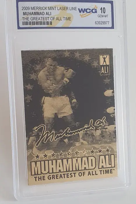 2009 Merrick Mint Laser Line (Gold Card) - Muhammad Ali - The Greatest Of All Time - WCG 10