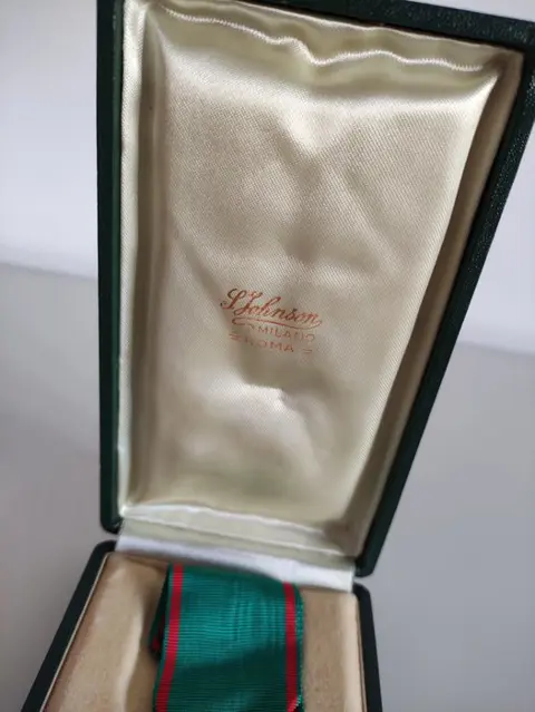 Italië - Decoratie in originele doos: RIDDER VAN DE REPUBLIEK (925 zilver)