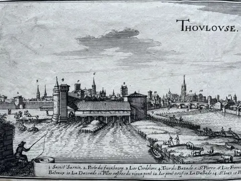 Frankrijk, Toulouse, Hauto-Garonne; C. Merian / M. Zeiller - Thoulouse - 1651-1660