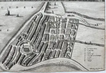 Nederland, Hindeloopen, Friesland; B. Schotanus à Sterringa, naar Haackma en Gravius - Hindeloopen - 1661-1680