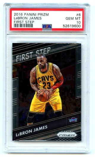 2016 Panini Prizm #6 LeBron James - First Step - PSA 10