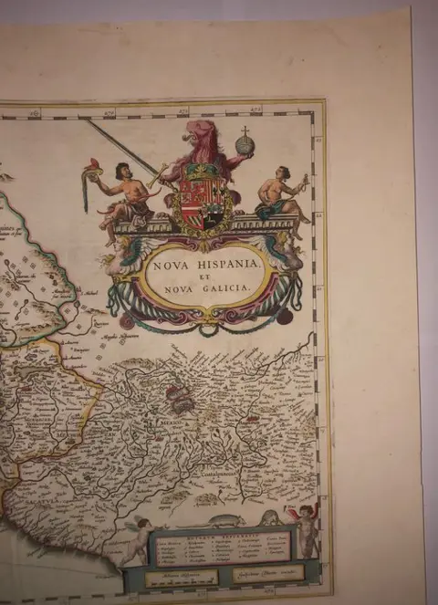 Mexico, Mexique; Joan Blaeu - Nova Hispania et Nova Galicia - 1661-1680