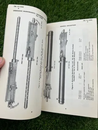 Verenigde Staten van Amerika - Rare WW2 US Army / USAAF Ordnance Maintenance Manual for .50 cal Browning Machine Guns - Infantry - Ranger - Airborne - Beautiful Plates - WITH supplement! - 1943