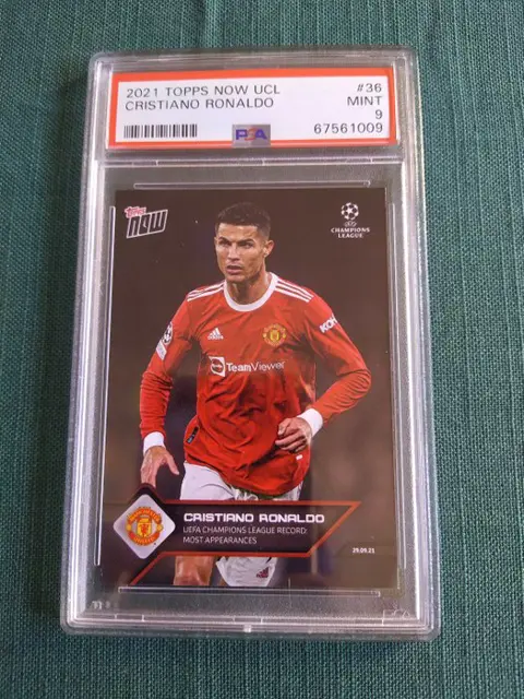 2021 Topps Now UCL - Cristiano Ronaldo #36 - PSA 9