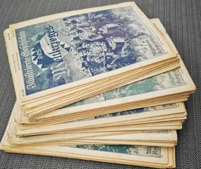 Duitsland - 50 boekjes Geïllustreerde geschiedenis van de wereldoorlog 1914-1918 Eerste Wereldoorlog - Notitieboekjes, tijdschriften, veel foto's - 1918