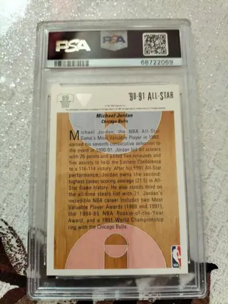1991 Upper Deck - #69 Michael Jordan - East All-Stars - PSA 9