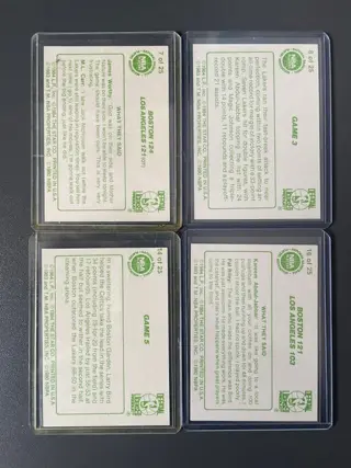 1984 Star - Finals Celtics-Lakers Set Larry Bird, Abdul Jabbar