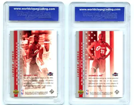 2003/04 Upper Deck - LeBron James - Rookie - Phenomenal Beginning - Lot of 2 cards - WCG 10