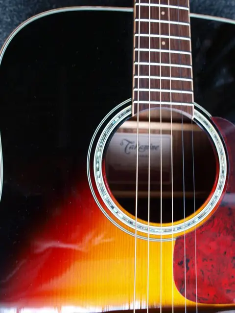 Takamine - GD71-BSB Brown Sunburst Solid Top Dreadnought - Staalsnarige gitaar