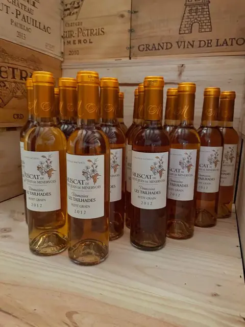 2012 Domaine des Tailhades "Cuvée Petits Grains" Muscat - Sud Ouest - 24 Halve flessen (0.375L)