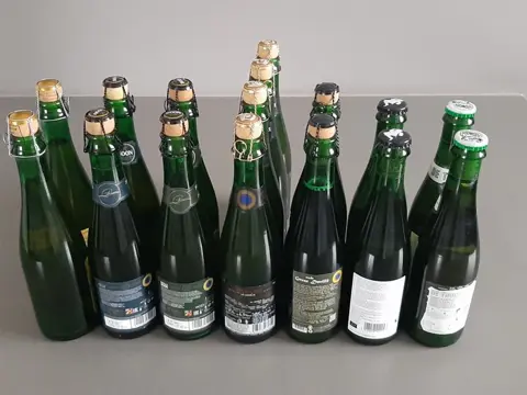 Den Herberg, Cantillon, De Troch, Boon, Hanssens, Oud Beersel - Various Lambic beers - see description - 37,5cl - 16 flessen