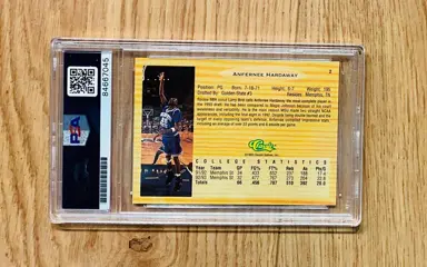 1993 Classic Games - Anfernee Hardaway - Hand Signed Card - PSA/DNA Certified Authentic Auto