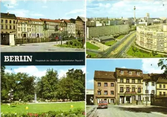 Voormalige DDR - Diverse plaatsen, meest in kleur-Met veel kleinere plaatsen, Koude oorlog en veel gelopen met zegel - Ansichtkaarten (Doosje van 600) - 1970-1990